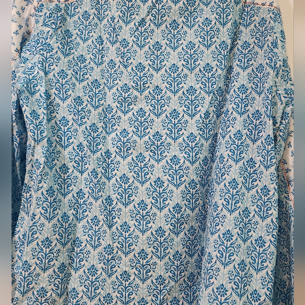 Women's Sundance Tassel Long Sleeve Henley Shirt, Size L - Picture 10 of 11